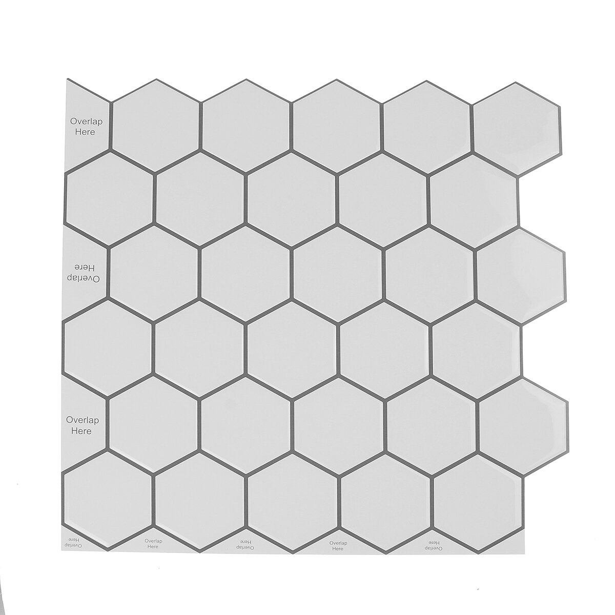 Morcart 3D шестиугольник стикер стены ванна кухня наклейки искусство стикер плакат декор 12x12