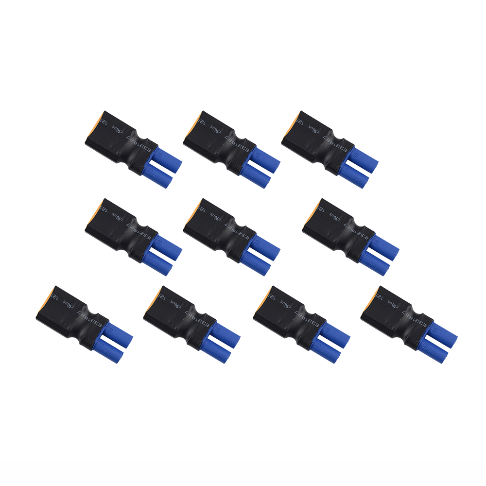 10Pcs XT60 Male/Female to EC5 Male/Female Plug Connector Adapter Plug for Battery ESC RC Car