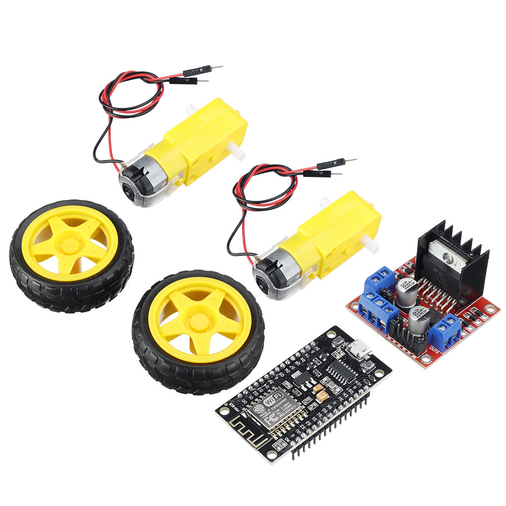 

6Pcs Smart Car Robot Plastic Tire Wheel with DC 3-6V Gear Motor for Arduino TT Motor + Tires for Home DIY