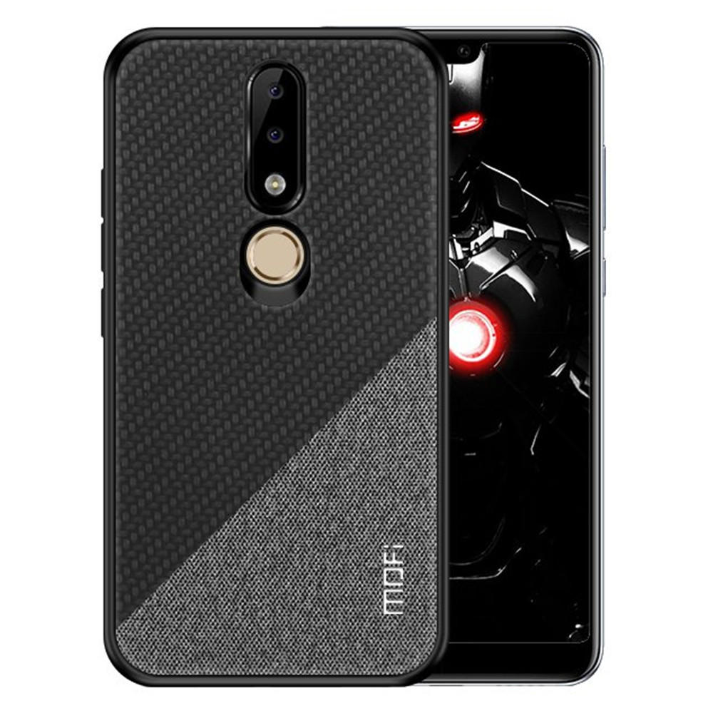 Mofi Shockproof Anti-slip Soft Silicone Back Cover Protective Case for Nokia X6 / 6.1 Plus