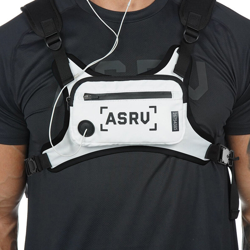 ASRV 600D Oxford tissu tactique poitrine sac étanche réfléchissant gilet de course sac téléphone sac portefeuille Camping en plein air voyage