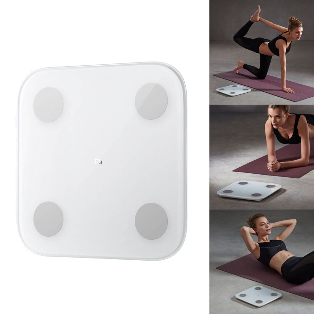 XIAOMI 2.0 Intelligent bluetooth Body Fat Scale Balance Test Health Data Monitor LED Display Precision Body Fat Weight Scale Fitness Yoga Tools Scale