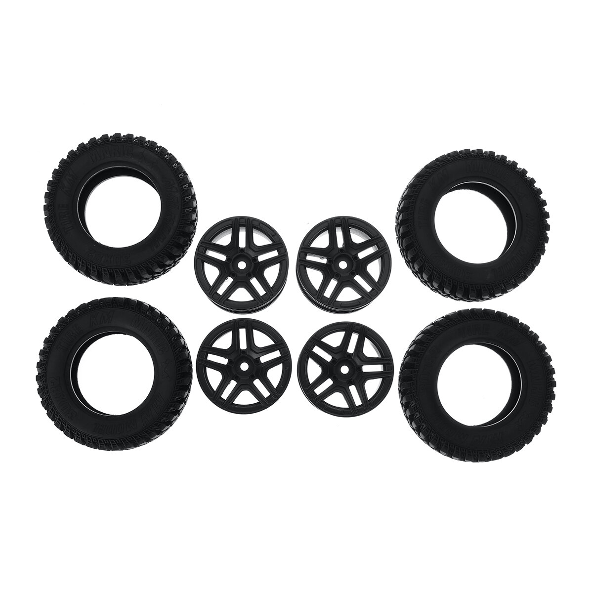RBR/C MN86 Wheel Tire Metal Hub Model RC Car DIY Spare Parts R530