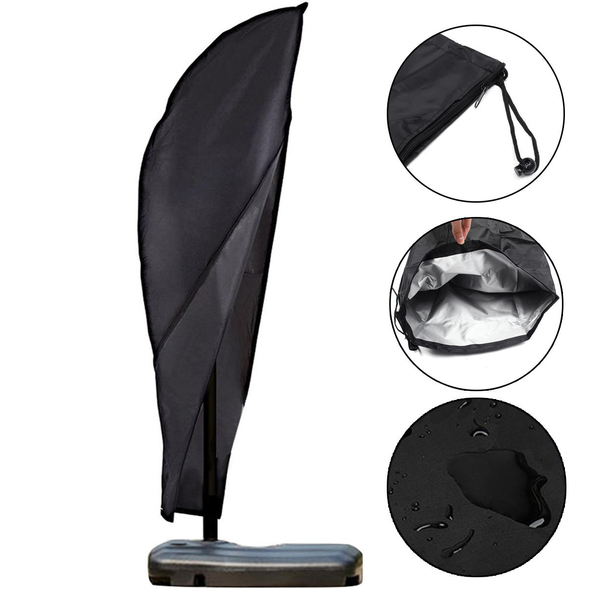 al aire libre Sombrilla parasol Patio Yard Impermeable Protector UV Dust Protector