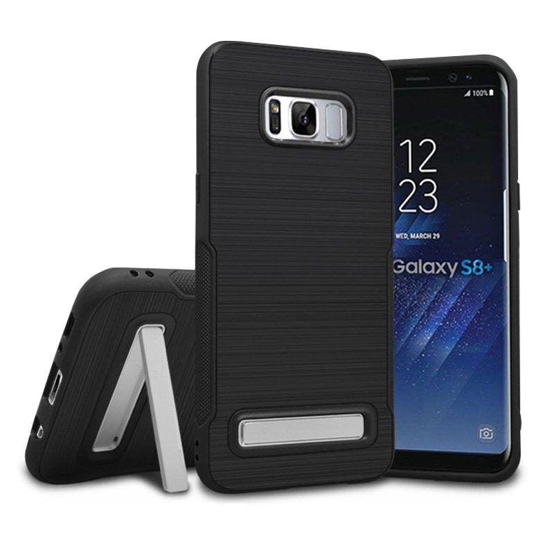 Image of Gebrsteter Finish Faltbarer Kickstand Case fr Samsung Galaxy S8