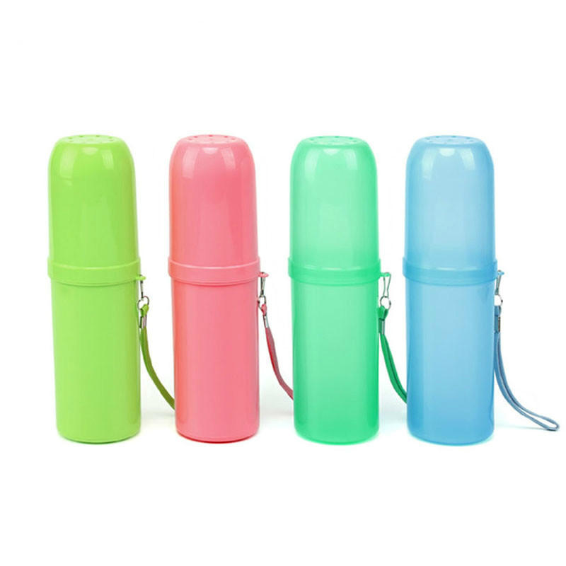 Travel Water Cup Toothbrush Holder Box Toothpaste Storage Cup Organizer