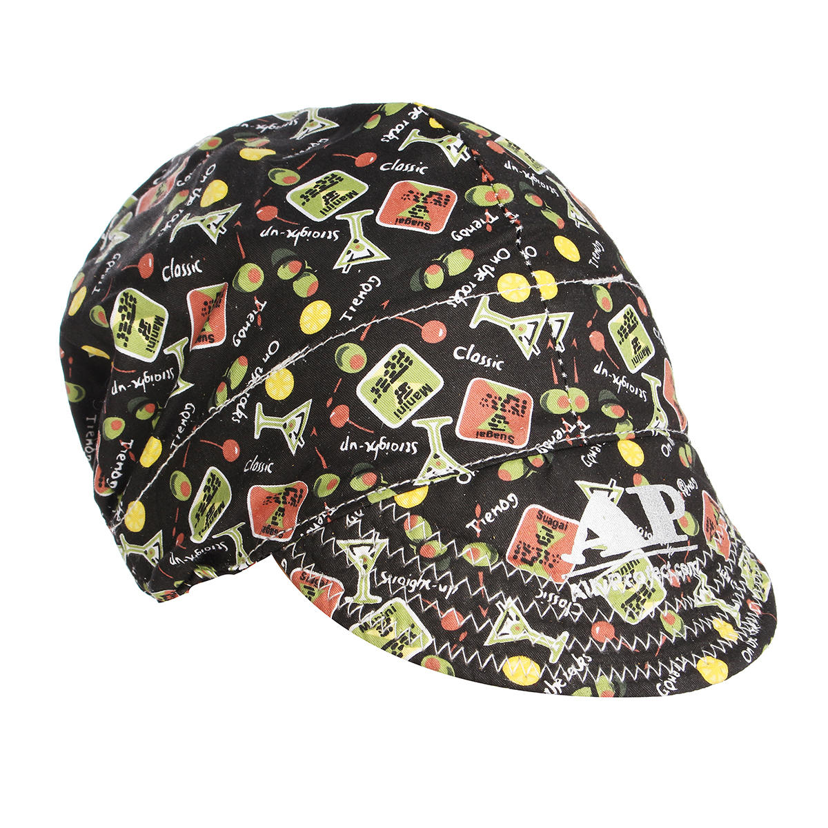 56cm to 64cm Adjustable Sweat Absorption Elastic Welding Hat Cap Helmet Soft Cotton Happy Hour