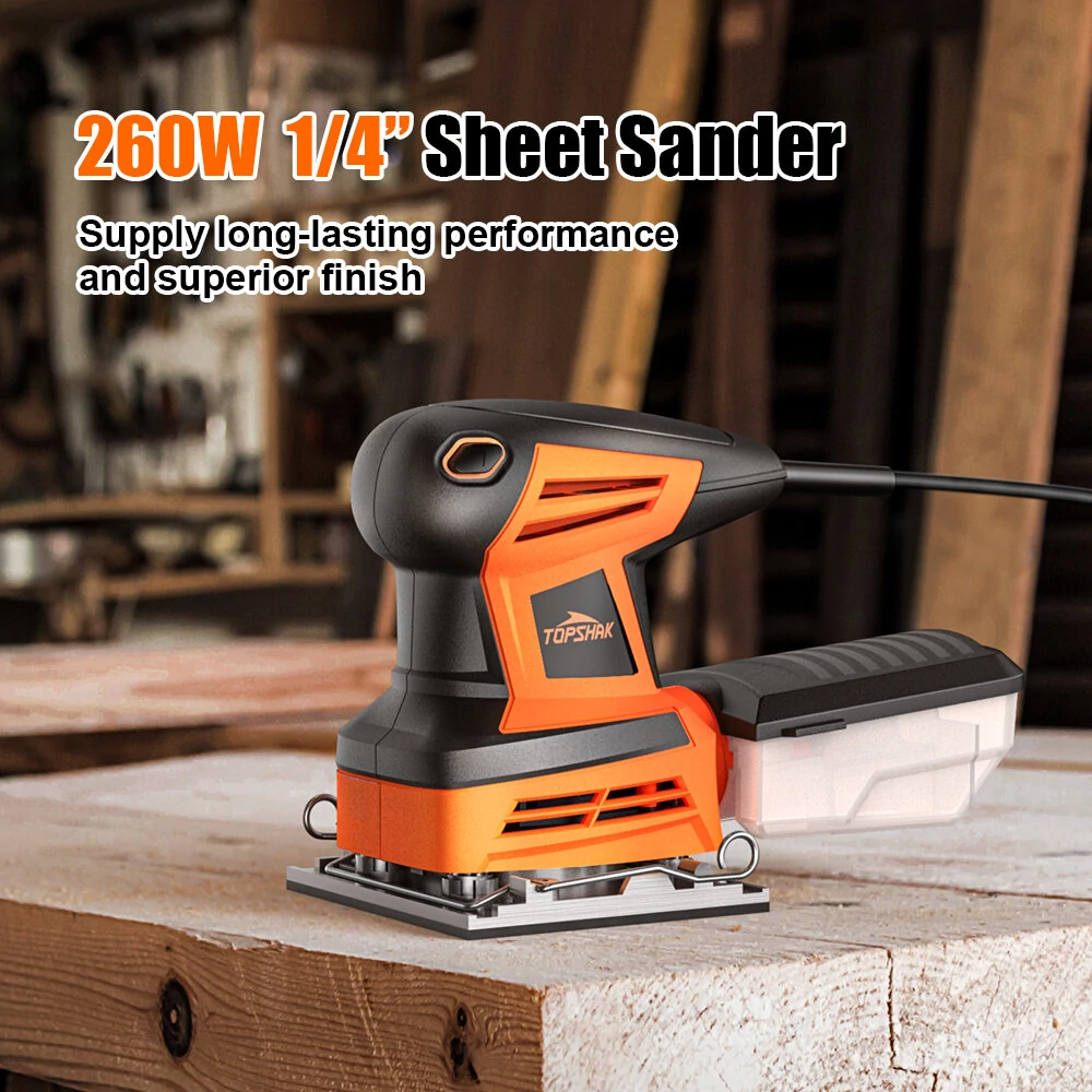 The TOPSHAK TS-SD6 sander can be bought at almost half price from a Czech warehouse