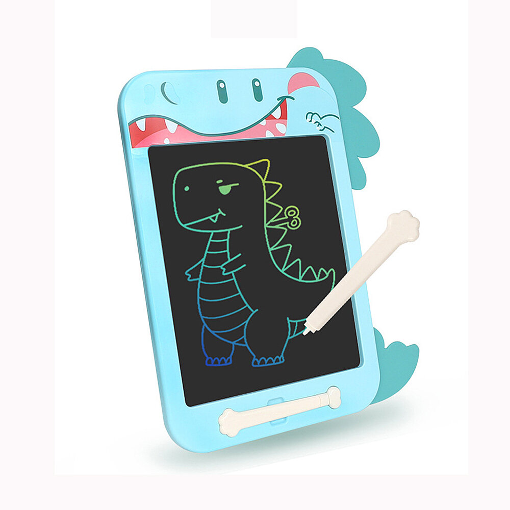 

10.5 Inch LCD Writing Tablet Colorful Screen Dinosaur Doodle Drawing Graffiti Writing Board with Lock Erase Button and W