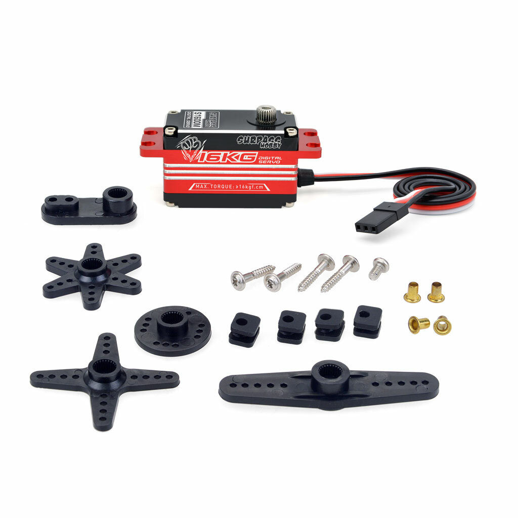 Surpass Hobby S1600M 16KG Hollow Cup Brushless Steering Gear Servo For Wing Ducted Aircraft Model Ship Toy Car Lot Home