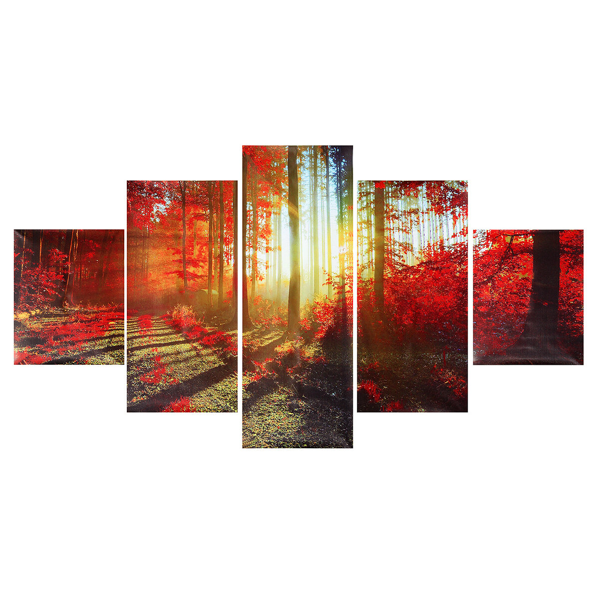 

5Pcs Wall Decorative Paintings Scenery Canvas Print Art Pictures Frameless Wall Hanging Decorations for Home Office