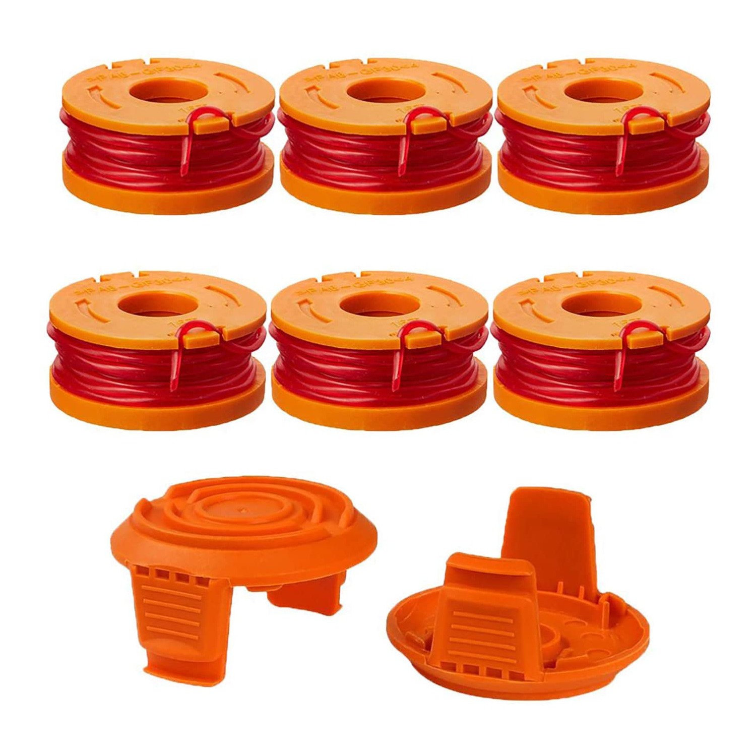 

8Pcs 10ft 0.065 Inch String Trimmer Spool Replacement for Worx WG180 WG163 WA0010 Weed Wacker Eater String with WA6531 G