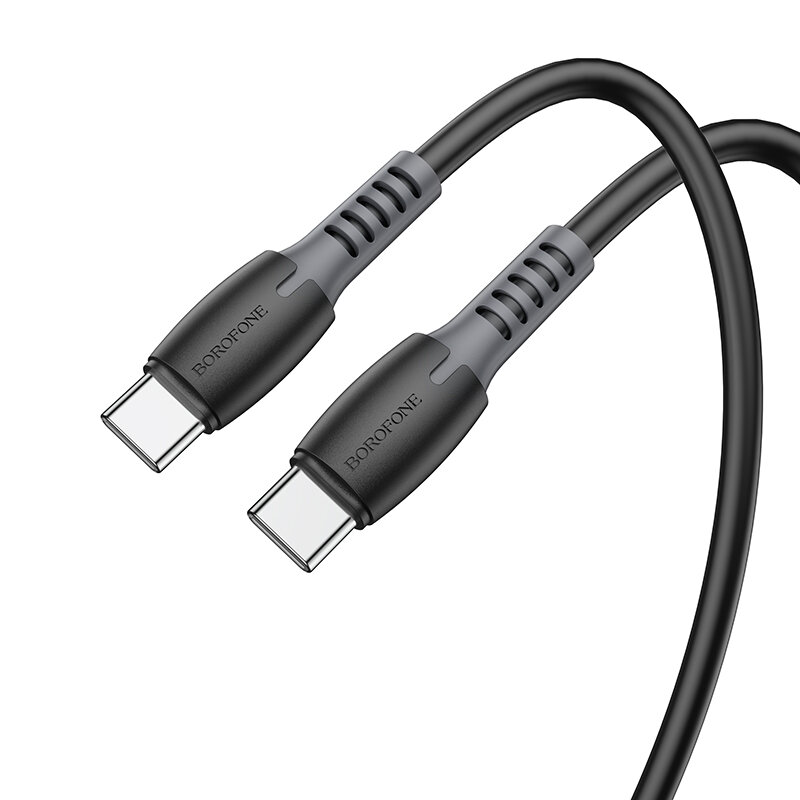 

Borofone BX62 100 Вт USB-C к USB-C кабель для быстрой зарядки для DOOGEE S88 Pro для OnePlus 9Pro для Xiaomi MI10