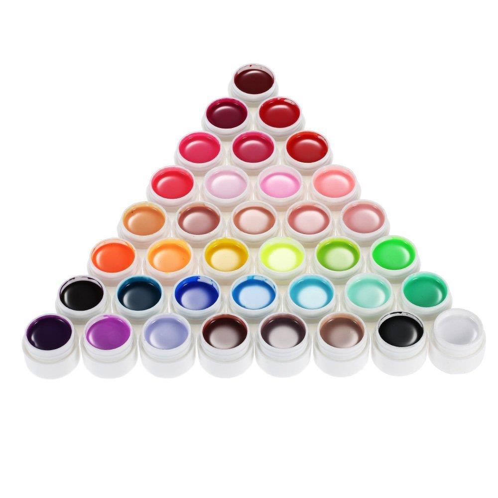 36 Pure Colors 5ml UV Gel Builder Nail Art DIY Decoration Manicure