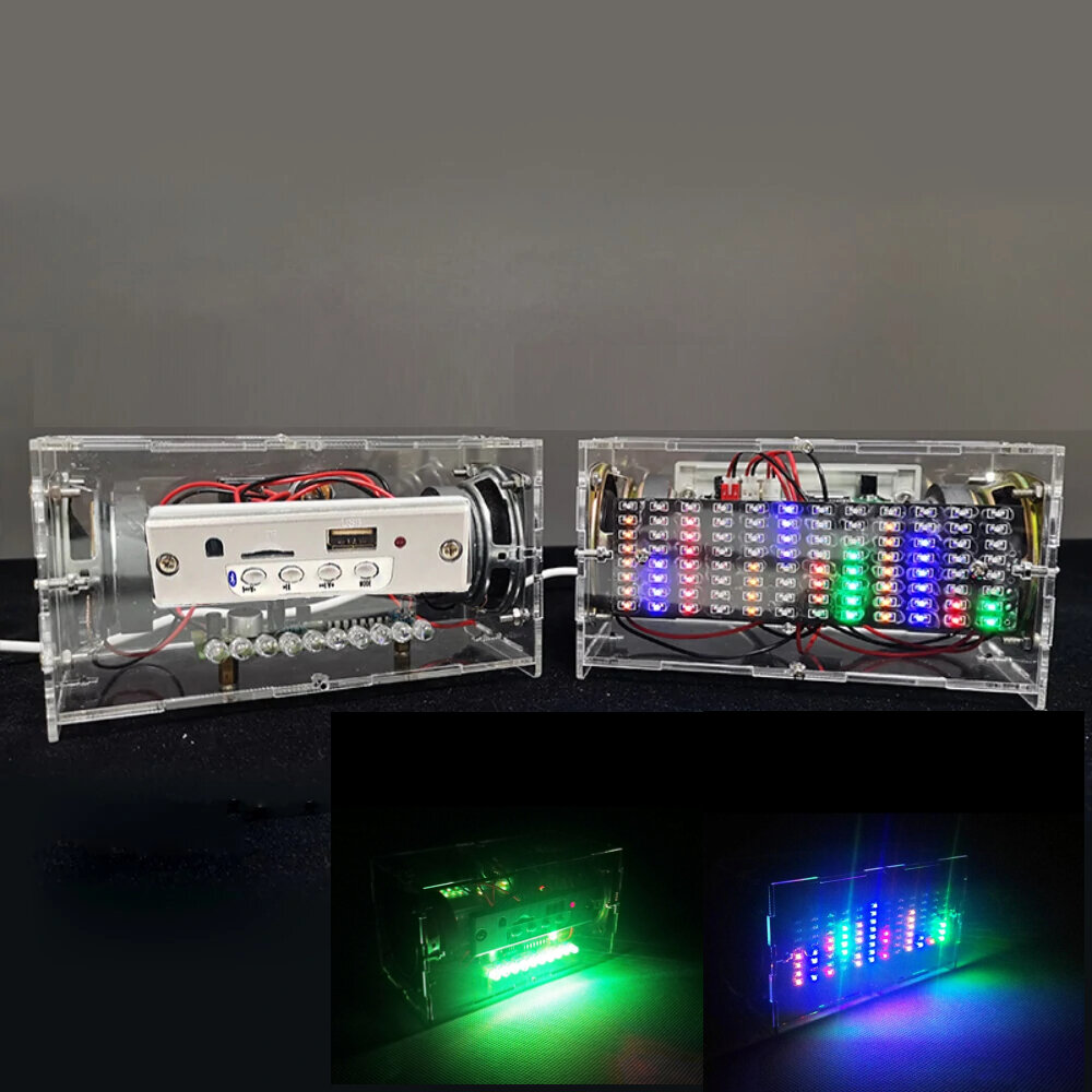 

Music Spectrum Bluetooth Speaker DIY Kit Voice Control Spectrum 3w Small Power Amplifier Audio Electronic DIY Parts