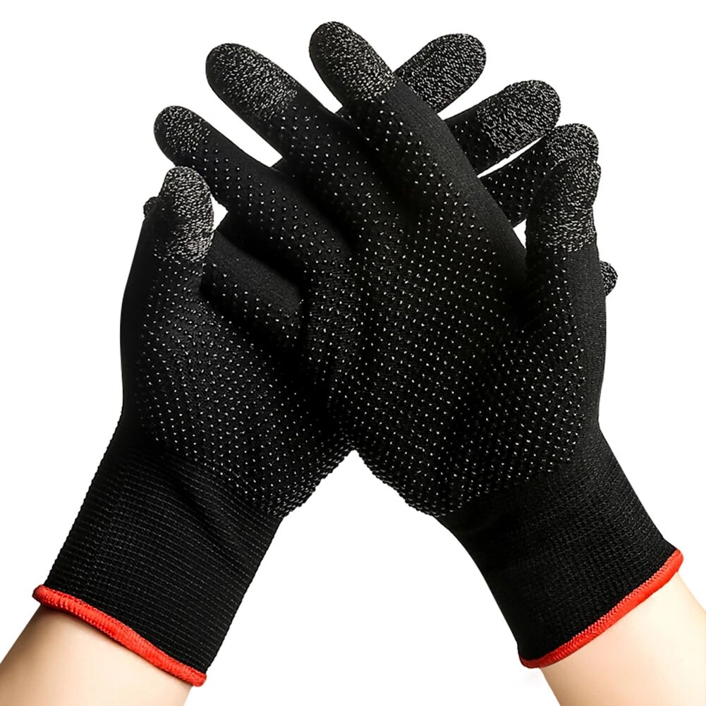 Anti Slip Touch Screen Gloves for Mobile Games Breathable Sweatproof Knit Thermal Gloves for PUBG FP