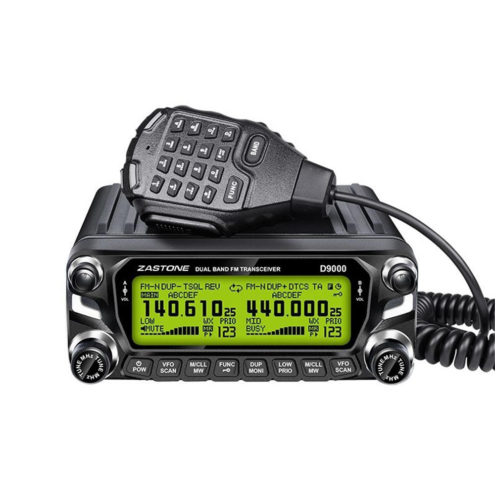 Zastone D9000 Radio Transceiver 512 Channels Ham 50W 136-174MHz 400-520MHz Car Walkie Talkie Mobile