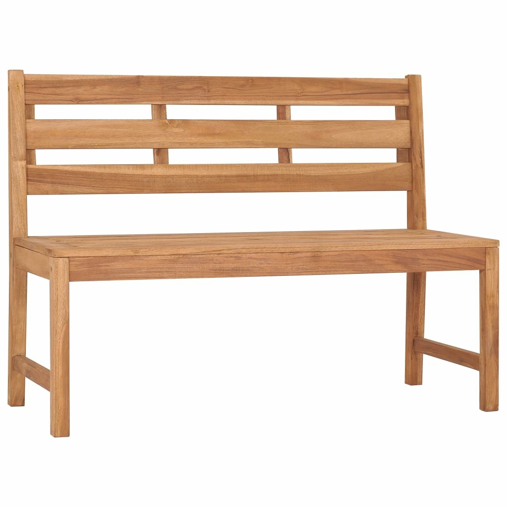 Solid Teak Wood Garden Bench 47.2''