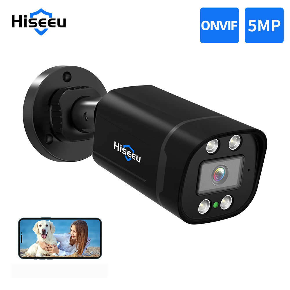 Hiseeu AHB915 AHD 5MP CCTV Camera IR Night Vision Motion Detection IP66 Waterproof Audio Recording Remote APP Viewing Security Cam Video Surveillance Camera