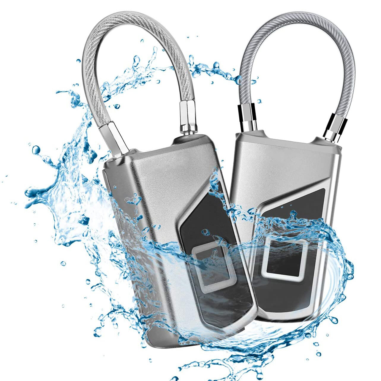 IPRee® Smart Fingerprint cerradura Anti Puerta antirrobo cerradura Carga USB Impermeable Mochila cerradura Candado para puerta Gym Equipaje Maleta Oficina para bicicletas
