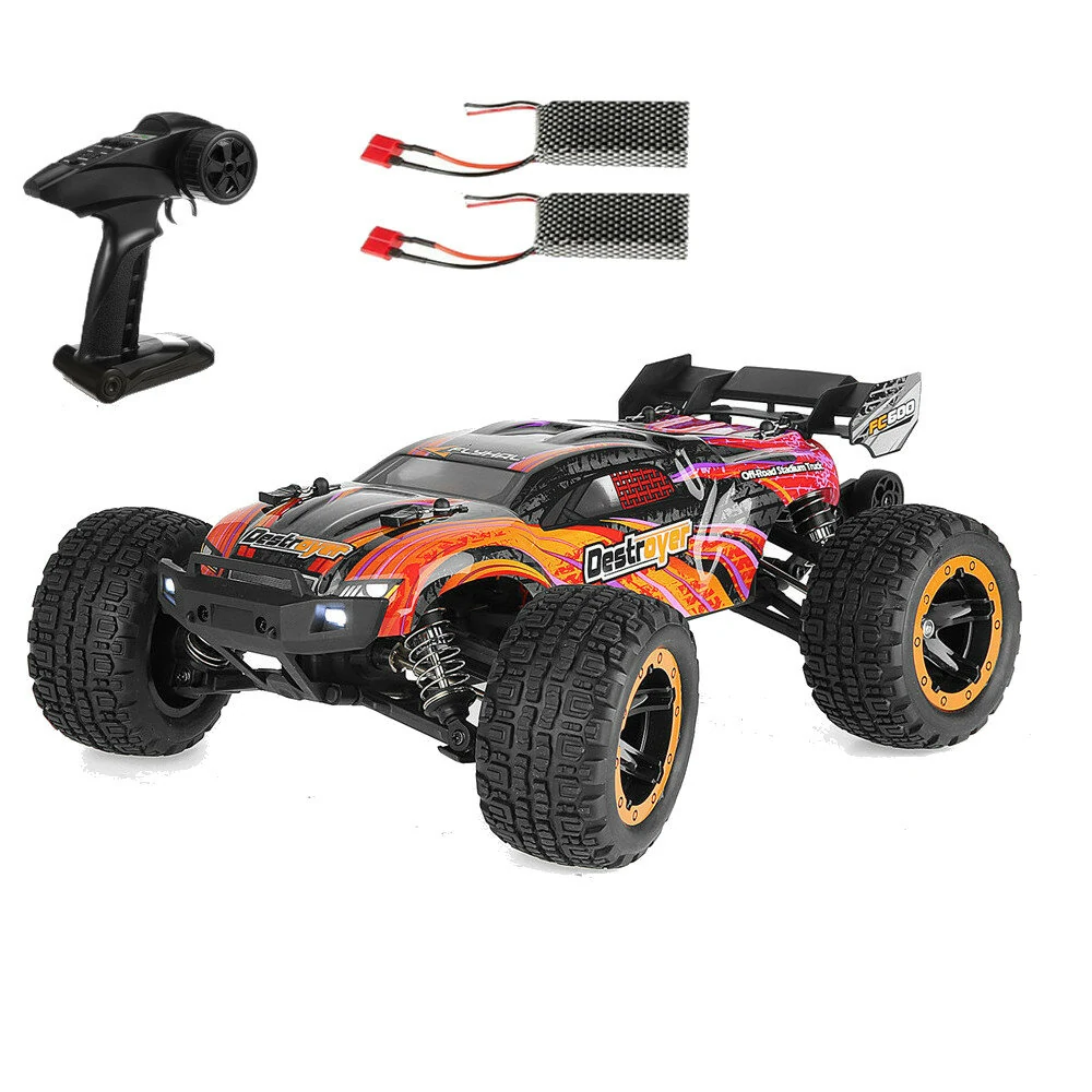 EACHINE Flyhal FC600 Two Batteries RTR 1/16 2.4G 4WD 45km/h Brushless Fast RC Cars Trucks Vehicles with Oil Filled Shock Absorber - Two Batteries