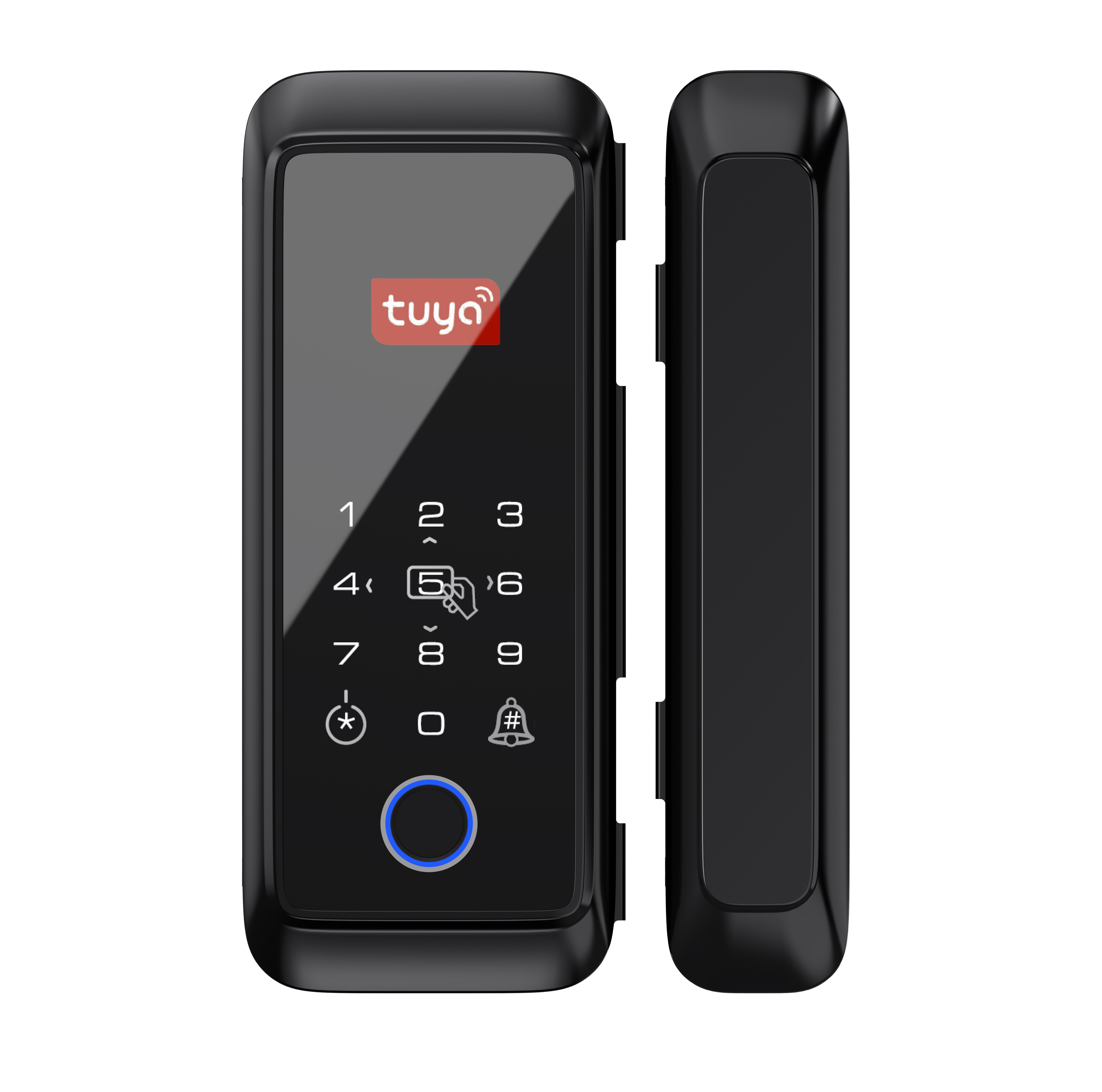 WAFU WF-T3 Tuya Glass Door Fingerprint Lock Smart Password Electronic Lock Sliding Door Sliding Door