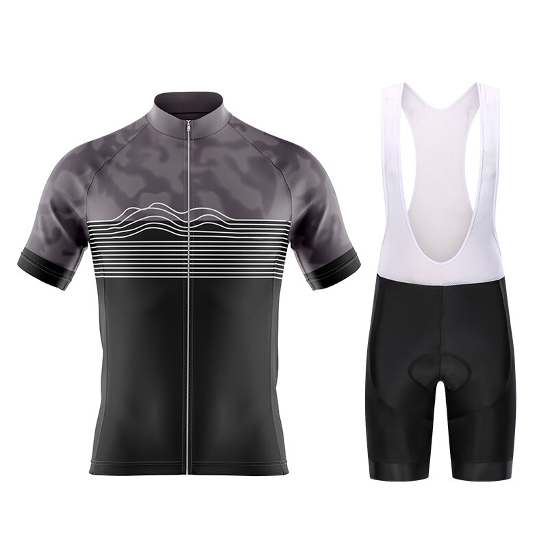 Conjunto de camisa de ciclismo de verão, calças de ciclismo, camisas de bicicleta de estrada MTB, roupas de ciclismo respiráveis