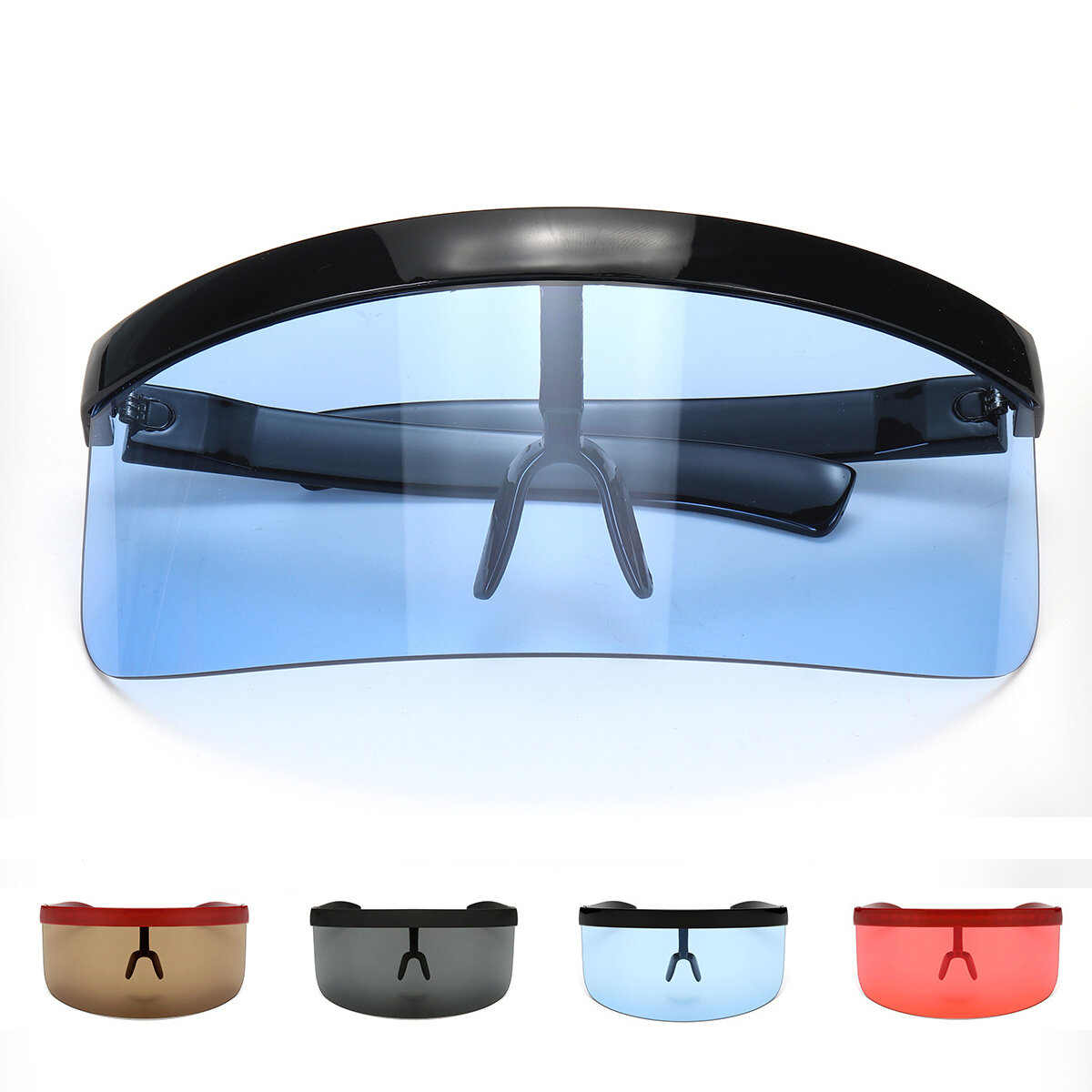 Fietsbril UV400 Winddichte bril Lichtgewicht Half Face Shield-zonnebril voor crossmotor Fietsmotorfi