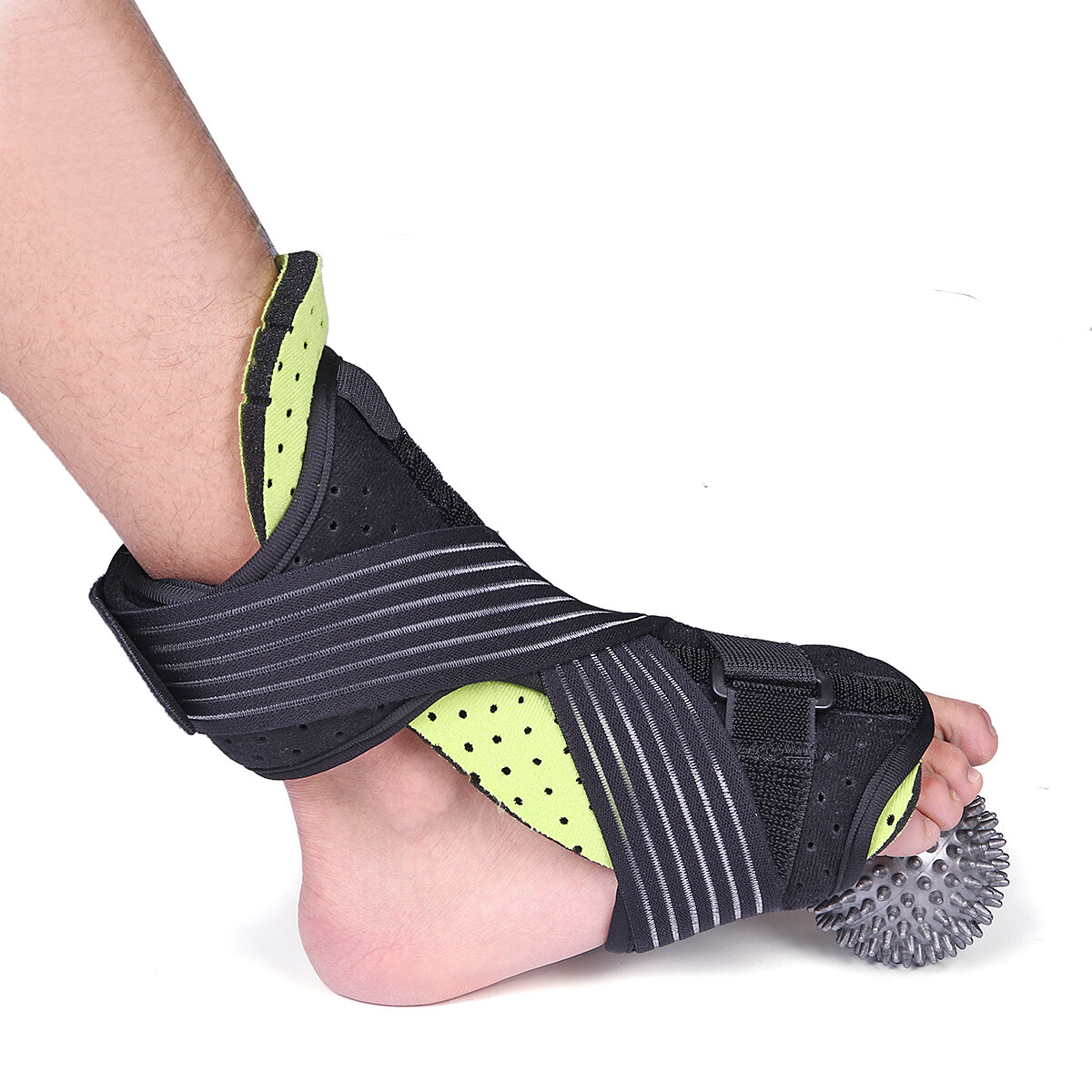 

Dorsal Plantar Fasciitis Brace Ankle Support Tendonitis Night Splint Heel + Massage Ball
