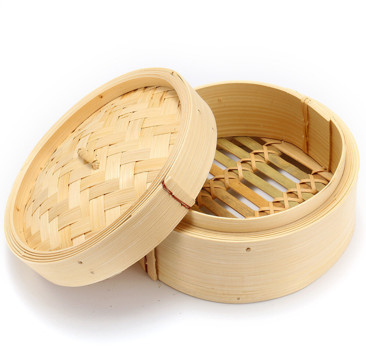 

Bamboo Steamer 6" Chinese Cantonese Dim Sum Basket Rice Pasta Cooker Cook Lid