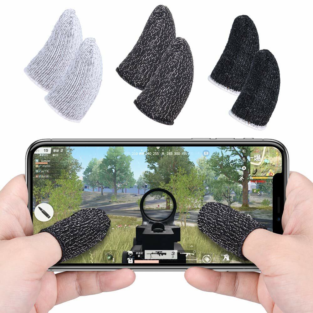 

Bakeey Finger Sleeve Touch Screen Gloves Ultral-Thin Sweat-proof Professional Cots for PUBG Mobile Rules of Survival Swe