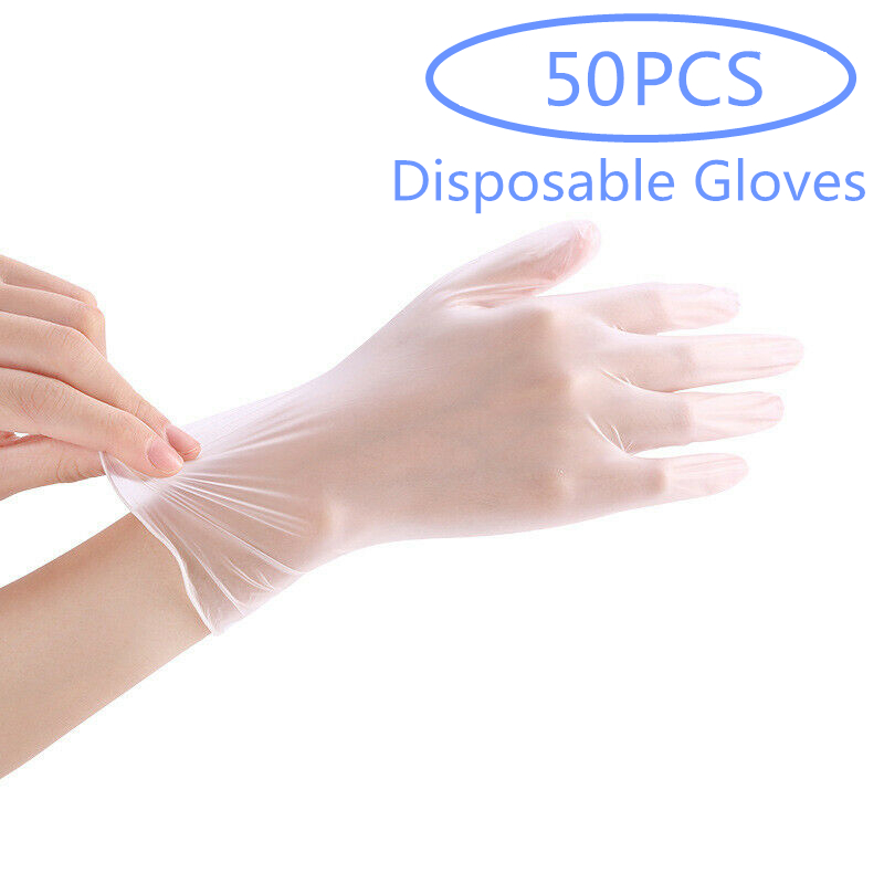 IPRee® 50 * szt. Jednorazowe rękawice do grilla z PCV Wodoodporne rękawice ochronne zapobiegające infekcjom