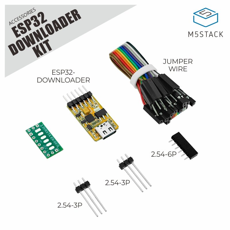 M5Stack? ESP32 Downloader Kit USB-TTL Adapter Board for ESP32/ESP8266 CP2104/CH9102 Chip Supports On
