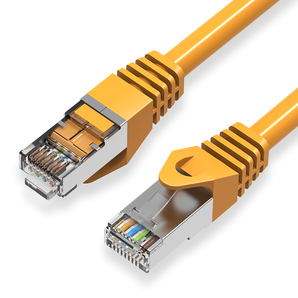 juego mayor Amarillento Venta de Vention CAT6A Cable Ethernet SSTP RJ45 Cable de red LAN 10 Gigabit  Cable de red de alta velocidad de 500 MHz Gato 6a Cable de conexión para  cable de enrutador