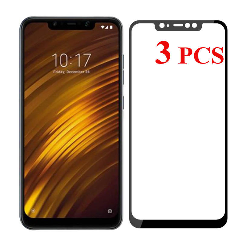 3PCS Bakeey Anti-explosion 9H Tempered Glass Screen Protector for Xiaomi Pocophone F1 Non-original