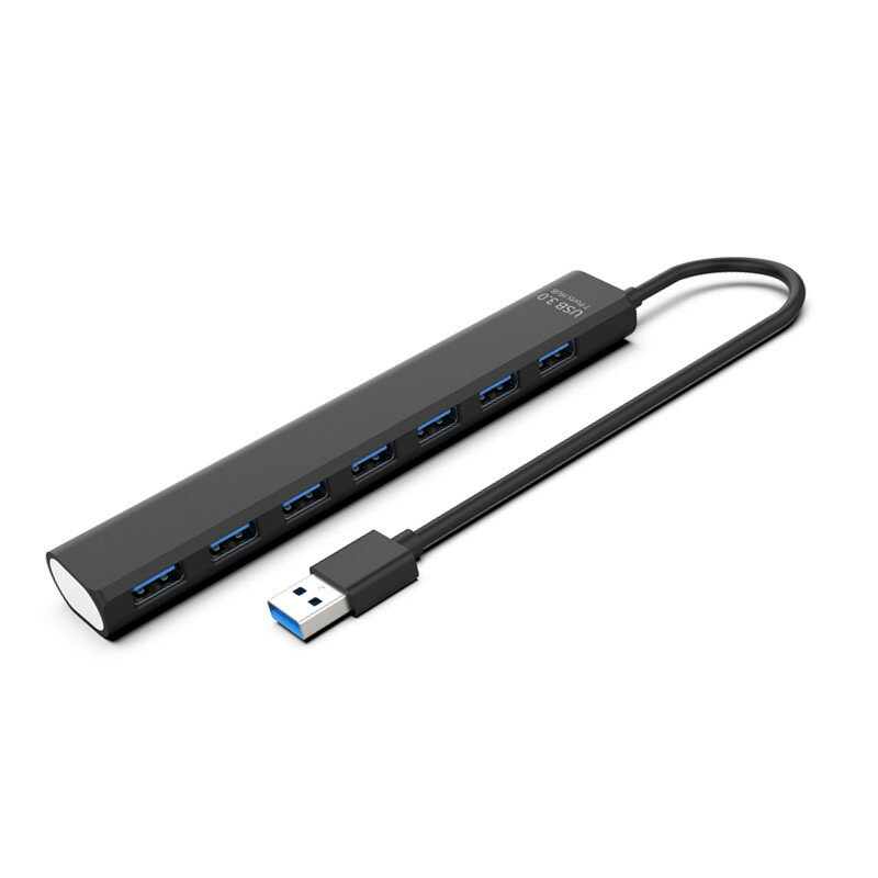 

7-port USB Hub USB3.0 5Gbps High Speed Docking Station USB Data Transmission Adapter Converter for Keyboard Mouse