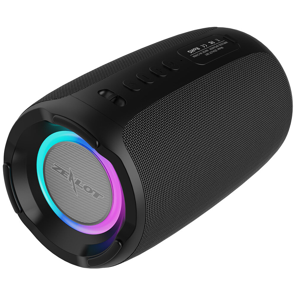 Zealot S61 Bluetooth-luidspreker Draagbare luidspreker Contrabas Membraan RGB-licht TWS TF-kaart AUX