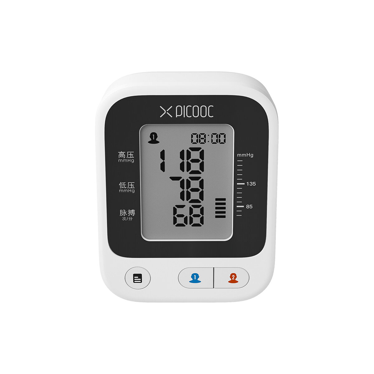 Στα 38.58€ από αποθήκη Κίνας | PICOOC X1 Pro Blood Pressure Monitor Tracks BP and Pulse WiFi Connectivity Smart Pressurization Audio Reading Memory Record