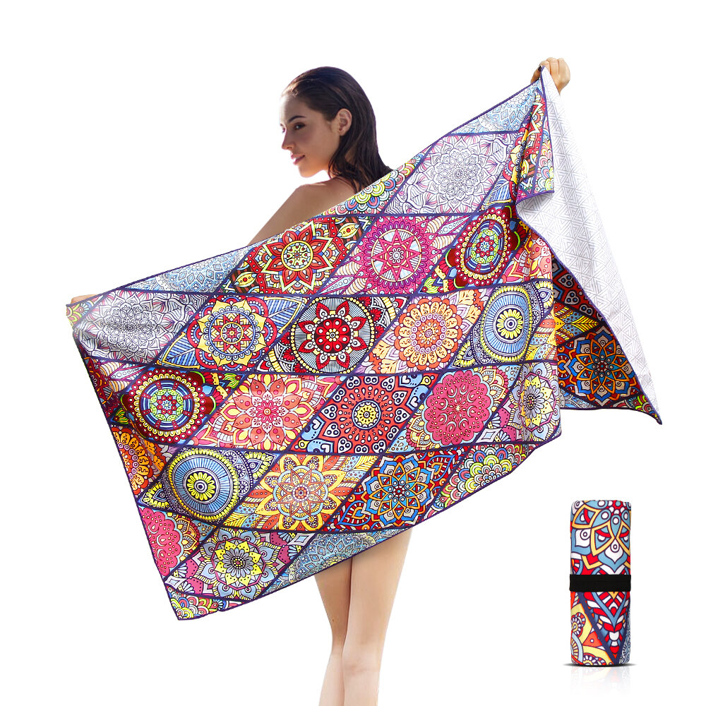 75*150cm Beach Towel Ultra-Thin Sand-Proof Towel Lightweight and Quick-Drying Suitable for Beach Swimming Pool Water Sports