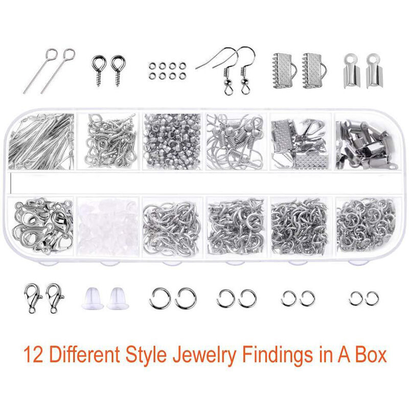 DIY Jewelry Making Supplies Kit Jewelry Repair Tools bag Kit with Pliers Silver Beads Jewelry Making Accessories DIY Cra, Banggood  - buy with discount