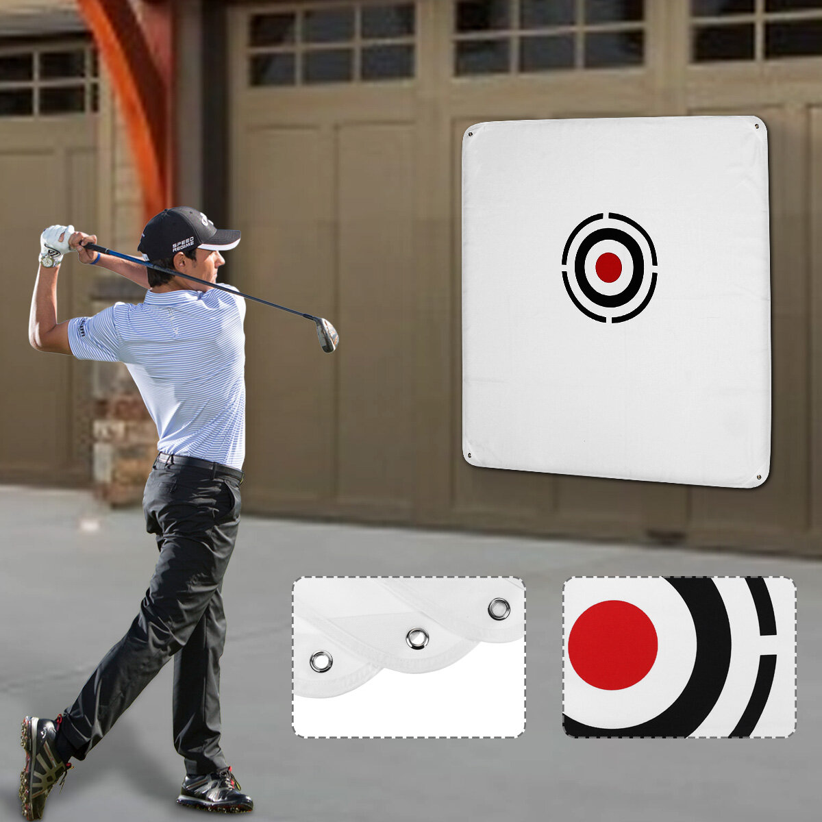 1.5MX 1.5M Golf Target Cloth Swing Hitting Cloth Stroke Practice Driving Range Golf Pitch Target Gol