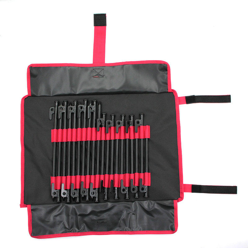 IPRee® sátorfogó tároló táska körömcövek szervező eszközkészlet tasaktartó tok kültéri kempingezéshez  