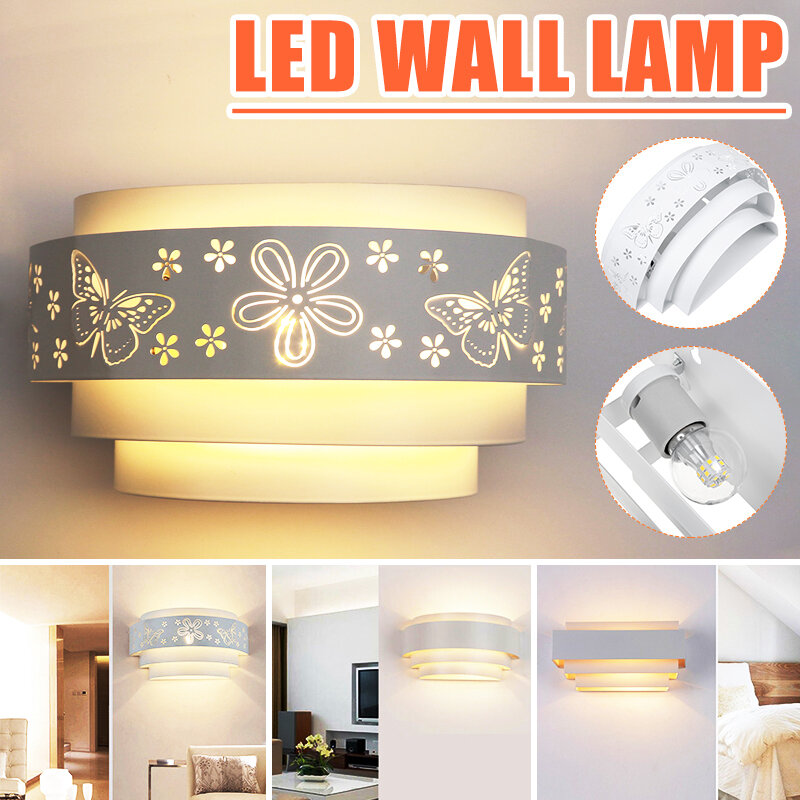5W E27 Up & Down Modern Wall Light Metal Indoor Bedroom Bedside Sconce Ceiling Lamp AC220V