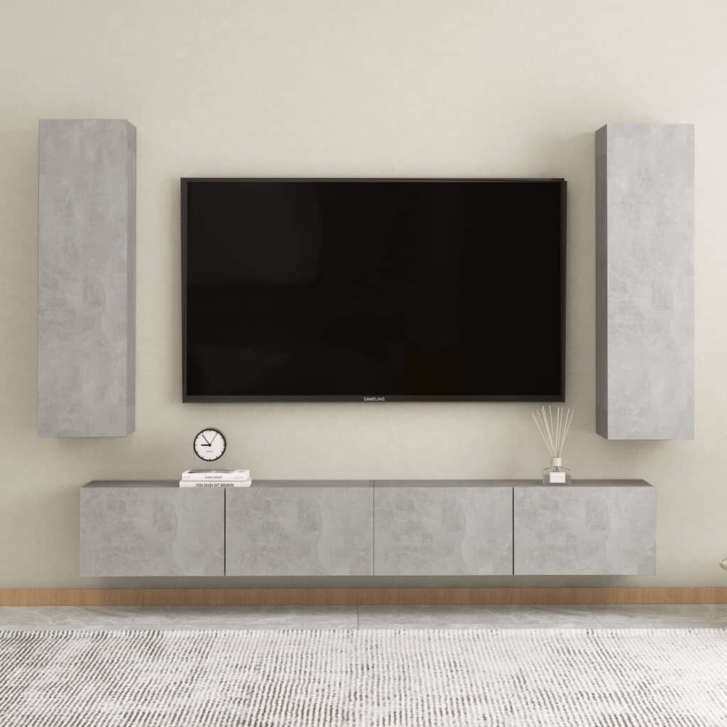 TV Cabinet Concrete Gray 12