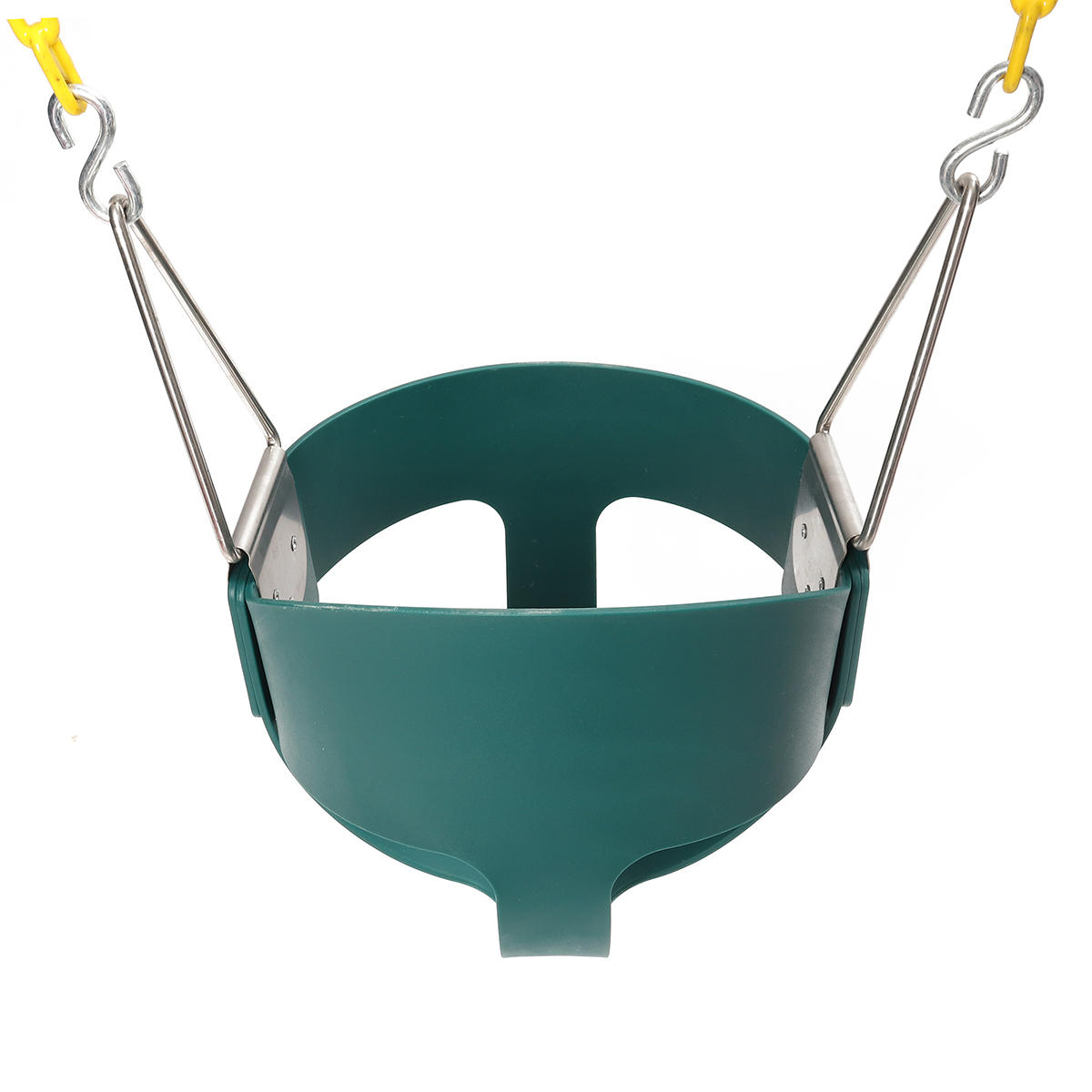 

Fully Assembled High Back Baby Swing Seat Full Bucket Toddler Playground Park Home Garden Cradle