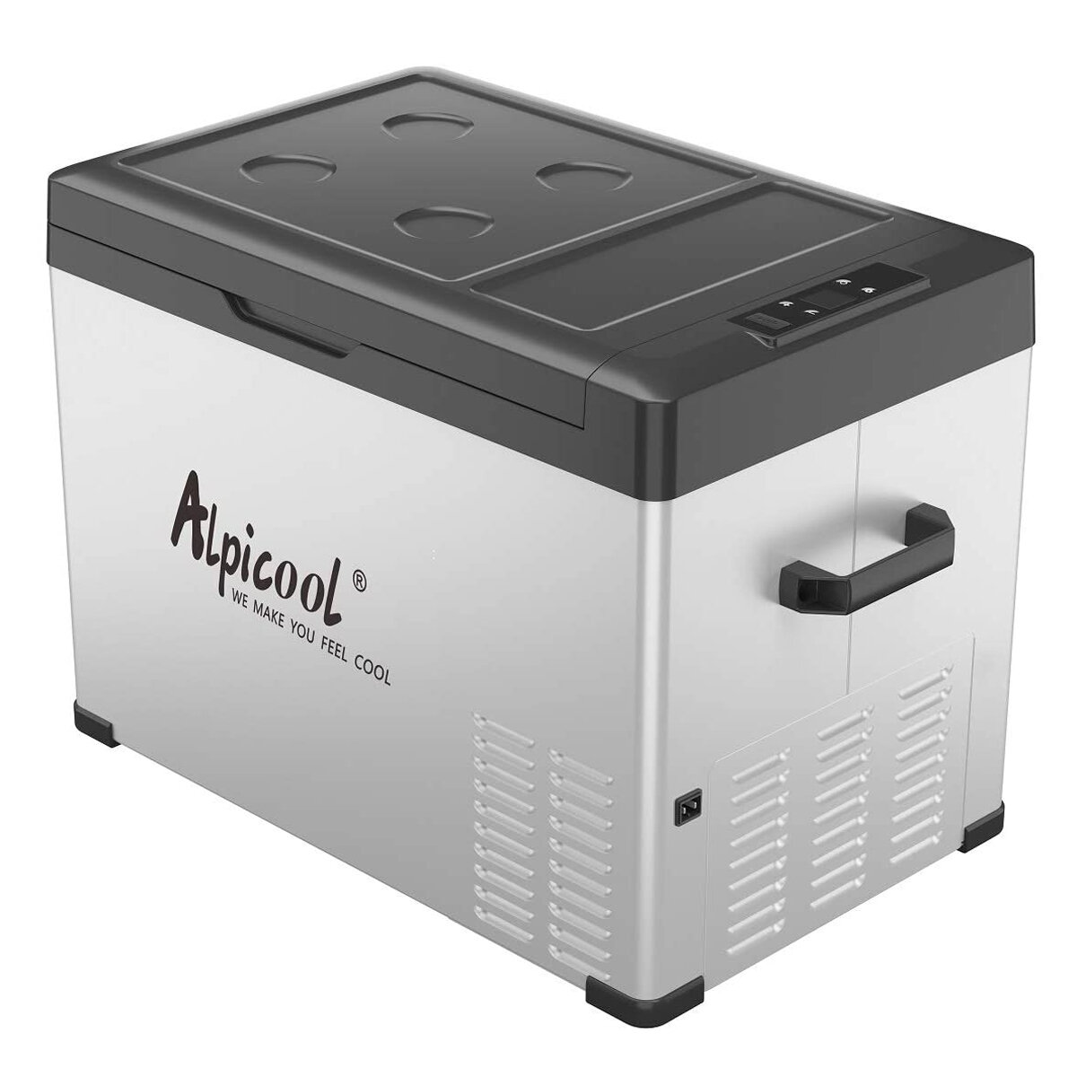 ALPICOOL 30L 50L Tragbarer Kühlschrank für Fahrzeug, Mini-Kühlschrank mit Gefrierfach für Auto, Wohnmobil, Outdoor und Zuhause 12/24V DC und 110-240V AC