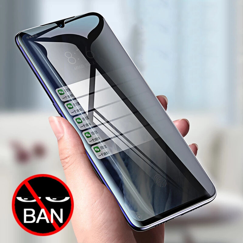 Bakeey Curved-Screen Anti-Peeping Anti-Explosion Full Coverage Tempered Glass Screen Protector for X
