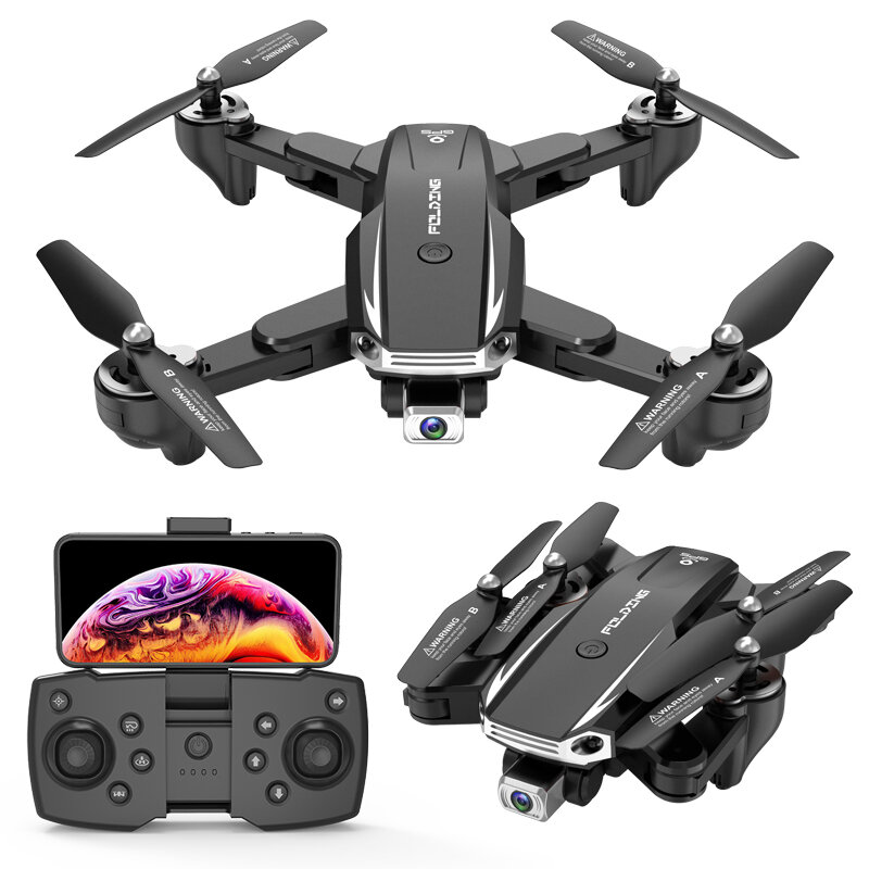 

S6 WIFI FPV GPS with 4K Dual Camera Optical Flow Positioning Headless Mode Foldable RC Drone Quadcopter RTF