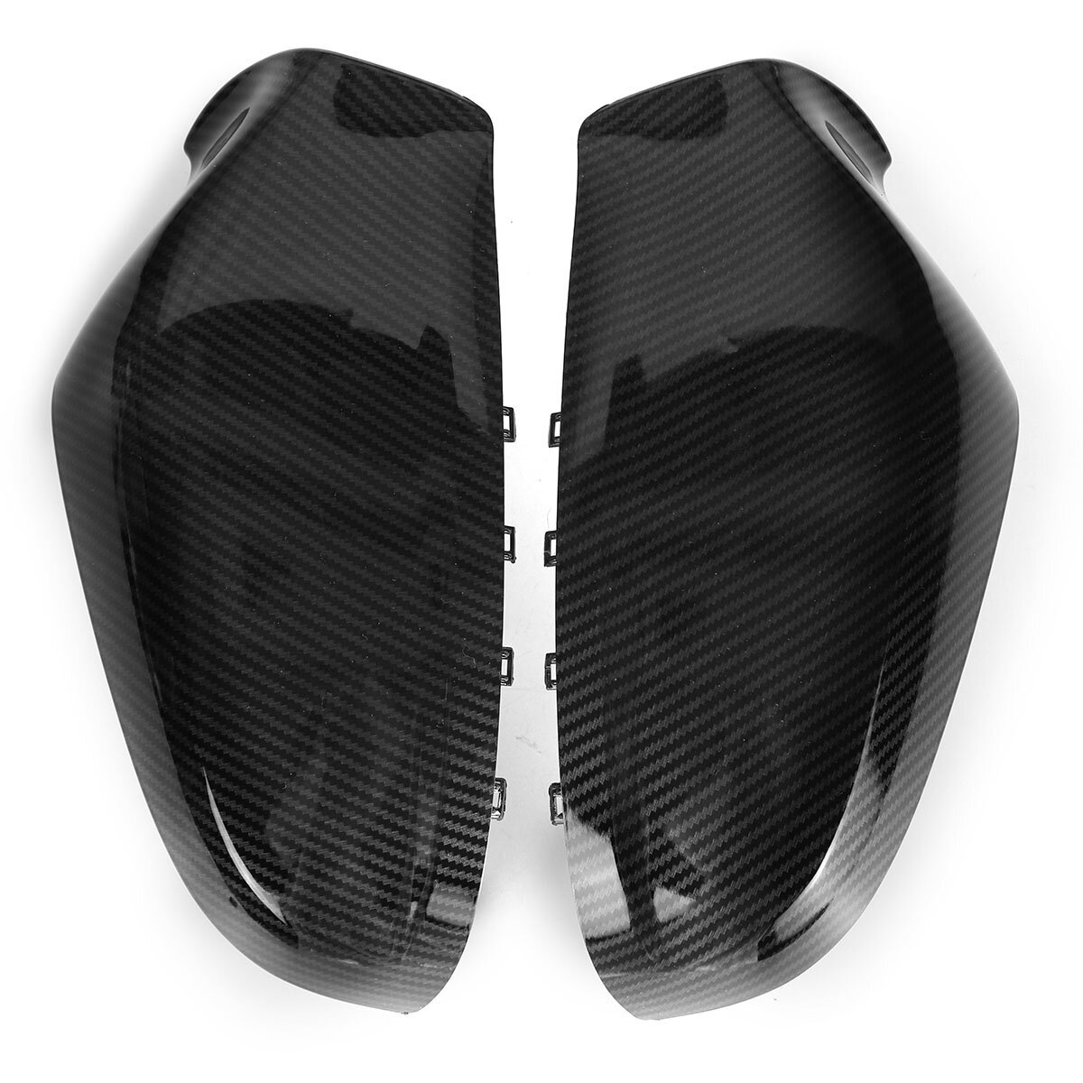 Carbon Fiber Look Door Wing Rearview Mirror Cover Rear View Caps For Opel Vauxhall Astra H2004-2013