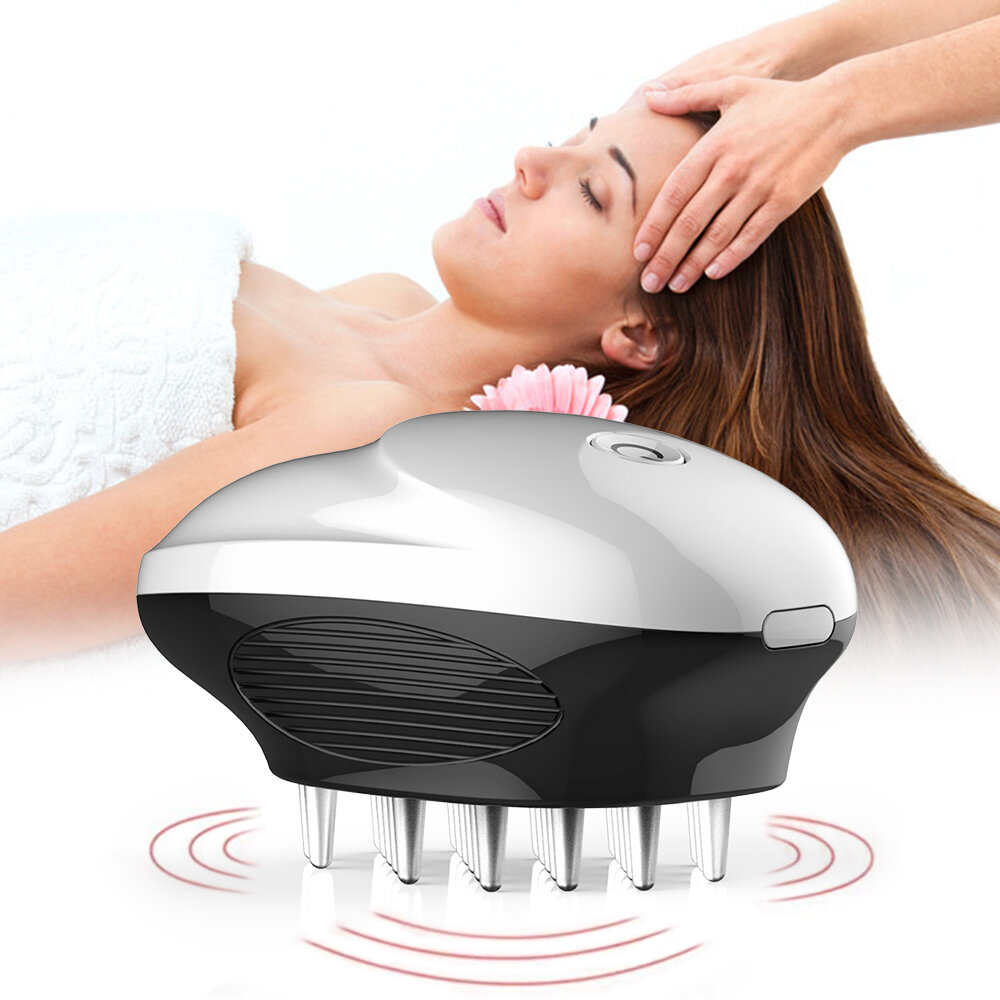 

Hailicare Electric Silicone Scalp Massage Comb Head Massager Hairbrush Head Acupuncture Pain Relief Massage Comb for Hai